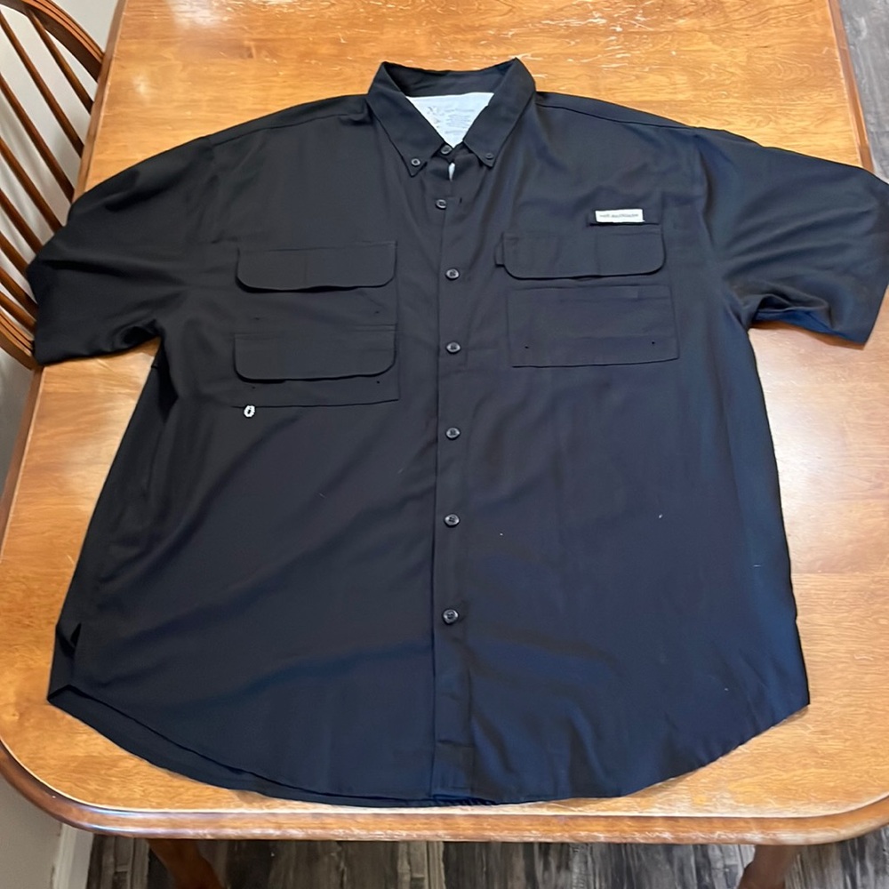BASSDASH UPF 50 Causal Short Sleeve Button Down Shirt